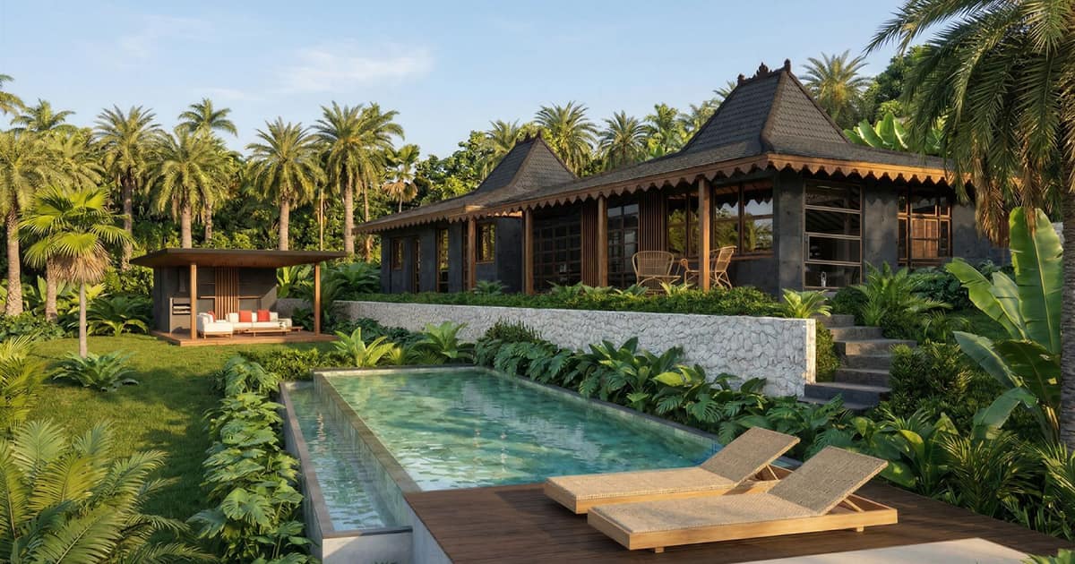 Photo of Riverfront Signature Villas in Kaba Kaba Sacred Architecture Sophisticated Luxury in Tabanan