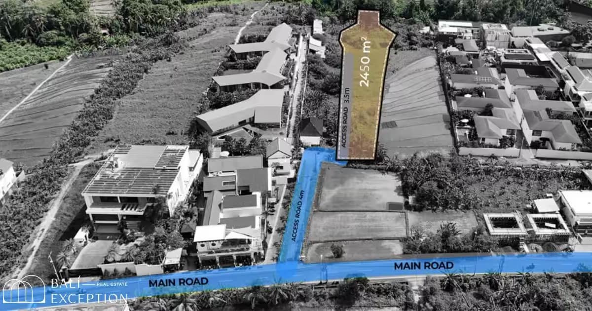 Photo of Land 24.5 Are Leasehold for Sale in Tumbak Bayuh in Pererenan